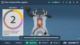 Четырёхтактный двигатель Отто, интерактивное 3D ВР screenshot 7