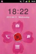 GO Locker Theme hồng cute Rose screenshot 0