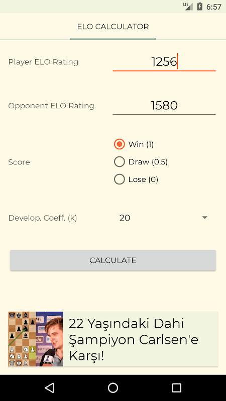 Elo Calculator - Rating Calc on the App Store