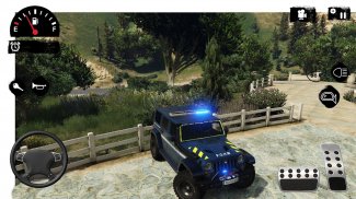 American Police Jeep Driving screenshot 2