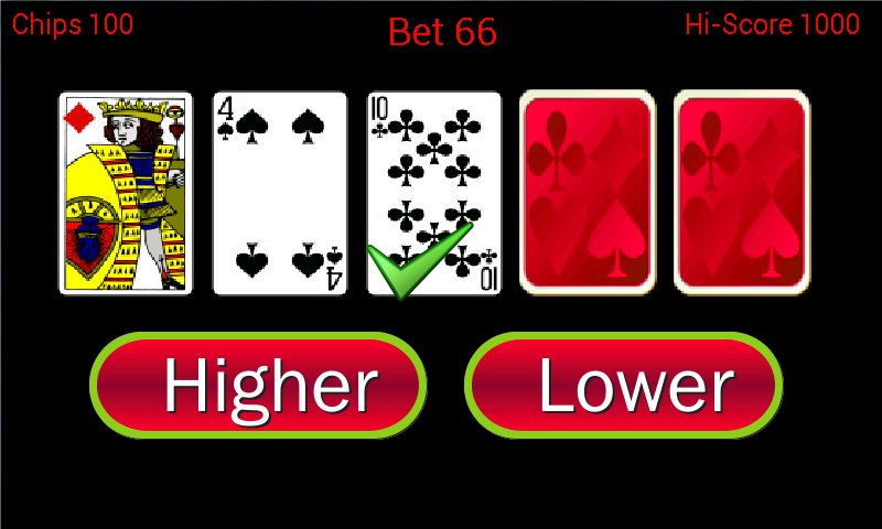 Higher or Lower card game - APK Download for Android | Aptoide
