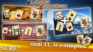 Eleven Extreme, Free Arcade Solitaire Game Card screenshot 0