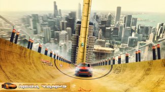 Mega Ramp Car Racing Impossible Stunts screenshot 0