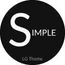 Simple Dark Theme LG G6 V20 G5 Icon