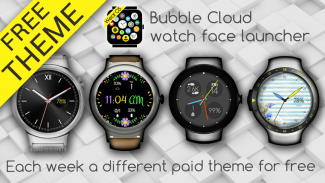 Watch Face Theme Bubble Cloud screenshot 10