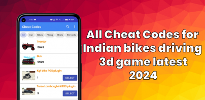 Indian bike driving cheat code