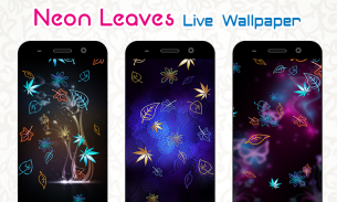 Neon Leaves Live Wallpaper screenshot 2