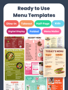 Menu Maker, Menu Templates screenshot 5