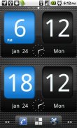 FlipClock AhMan BLUE 4x2 screenshot 1