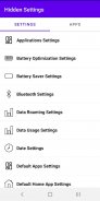 Hidden Settings screenshot 0