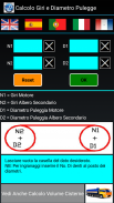 Calcolo Giri e Diam Pulegge screenshot 0
