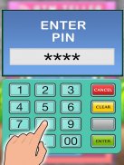 الظاهري ATM محاكي البنك الصراف لعبة مجانية للأطفال screenshot 8