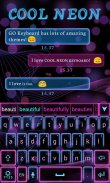 Cool Neon GO Keyboard Theme screenshot 5