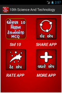 Std 10 Science And Technology MCQ (Gujarati) screenshot 1