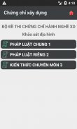 Ôn thi chứng chỉ xây dựng screenshot 3