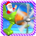 Flying Santa Claus Icon