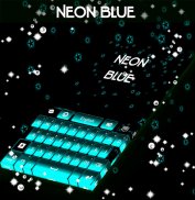 Neon Blue Keyboard screenshot 0