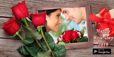 Happy rose day 2019  - Couple rose day photo frame screenshot 0