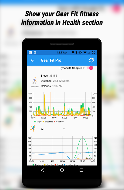 gear fit 2 pro google fit