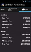 US Military Pay Calc screenshot 0