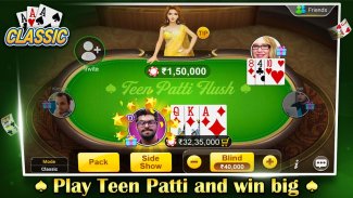 Teen Patti Flush: 3 Patti Poker screenshot 1