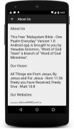 Malayalam Bible - Daily Psalms screenshot 1