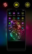 Neon light headphone theme for REDMI screenshot 2