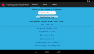 Pregnancy Due Date Calculator screenshot 7