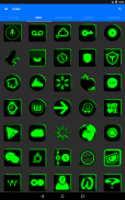 Flat Black and Green Icon Pack ✨Free✨ screenshot 14