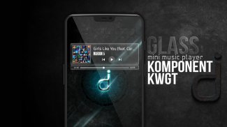 Komponent kwgt GlassMusic screenshot 0