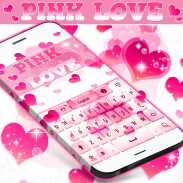 Bàn phím tình yêu màu hồng screenshot 3