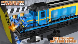 Craft Block Train Crash Test screenshot 0