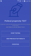 Political propensity test screenshot 0