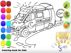 coloring book ambulance screenshot 9