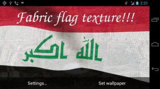 Iraq Flag Live Wallpaper screenshot 2