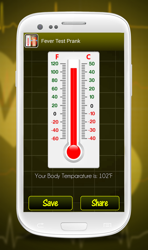 Body temperature thermometer tracker app for fever APK for Android