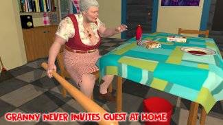 Nenek Gila: Game Horor Rumah screenshot 0