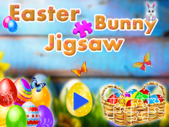 Easter Bunny Egg Jigsaw Puzzle Family Game screenshot 2