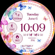 Butterfly Watch Face screenshot 6