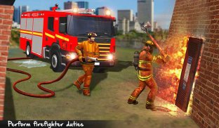 Escola bombeiro americano: formação herói resgate screenshot 10