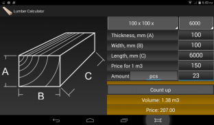 Calculator Bauholz screenshot 5