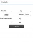 PedCalc screenshot 1
