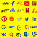 社交浏览器：-所有社交媒体和购物应用 Icon