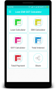 Loan emi calculator & GST calculator screenshot 0