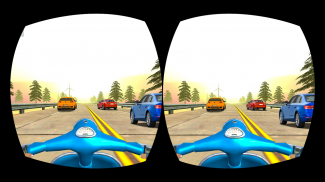 VR Highway Traffic Bike Racer screenshot 6