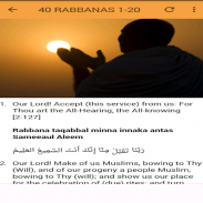 40 Rabbanas (Duaas of Quran) screenshot 1