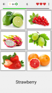 Frutte e verdure, noci e bacche - Il quiz con foto screenshot 2
