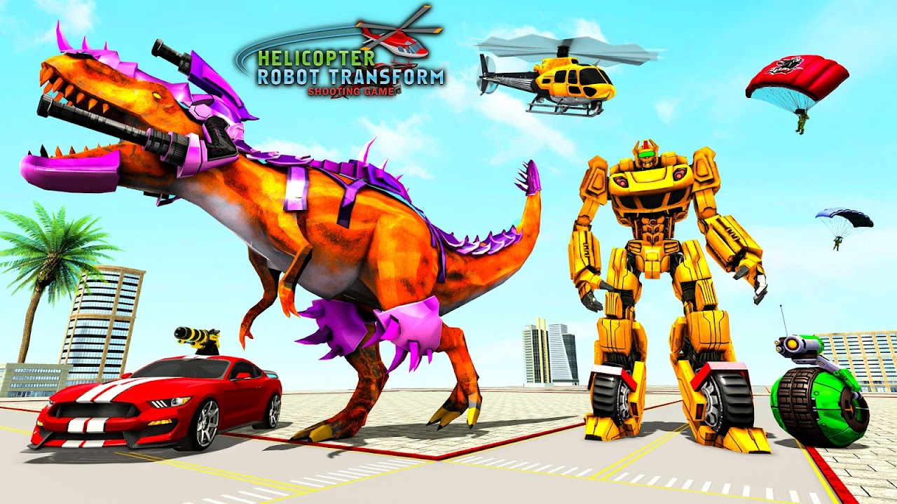 ArtStation Dino Robot Car Transform Games