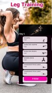 Leg workout for women female fitness screenshot 3