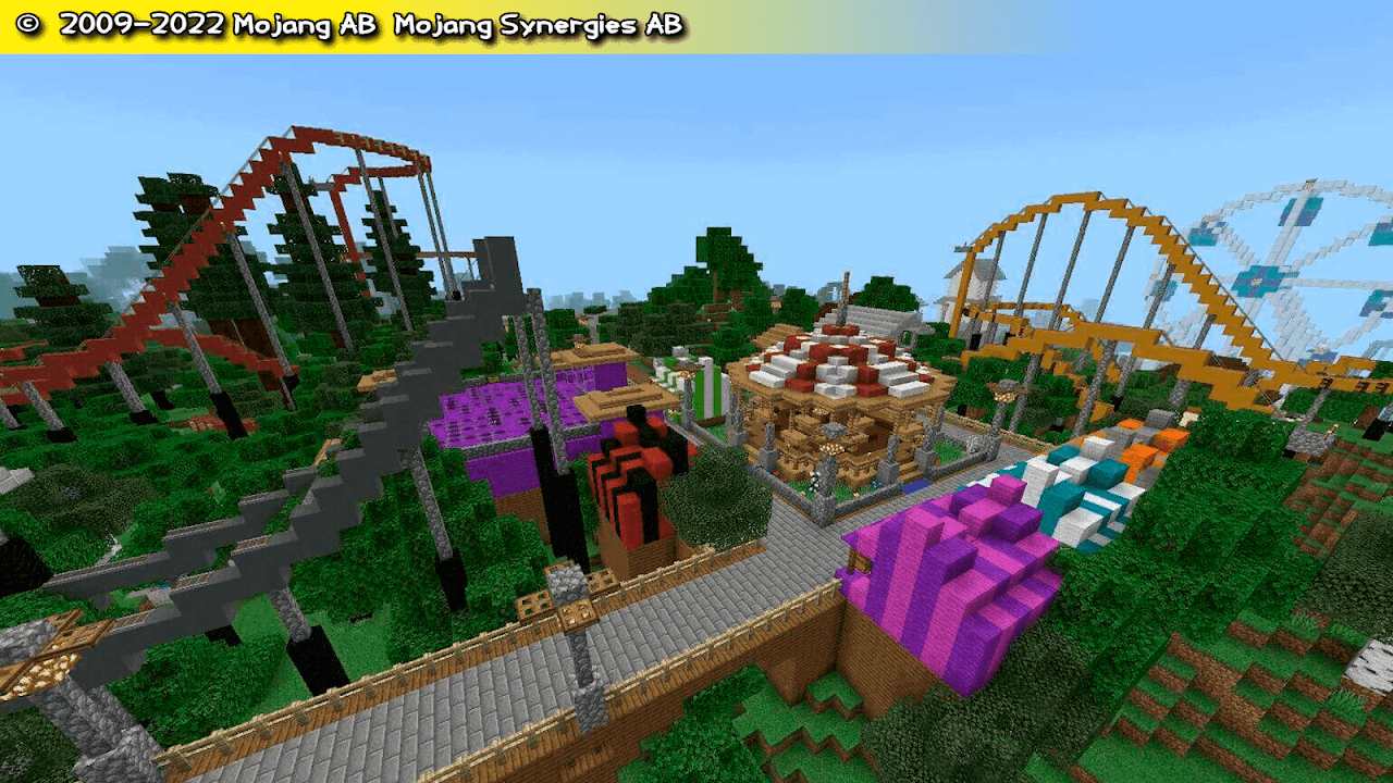 Minecraft Amusement Park Real Life 7575